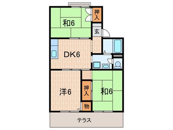 エレガントハイツⅡの物件間取画像